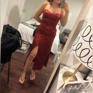 Reformation Marguerite silk dress